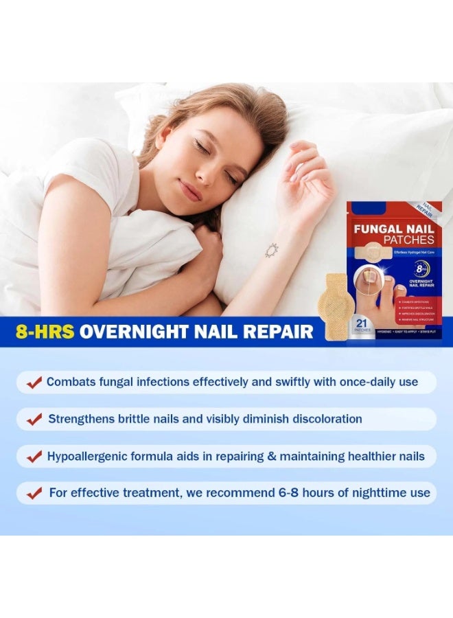 لصقات علاج فطريات الأظافر - حل فعال للعناية بأظافر قدم صحية وقوية. سهلة الاستخدام، سريعة المفعول، ونتائج تدوم طويلاً. - Image 3